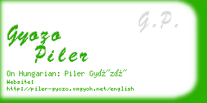 gyozo piler business card